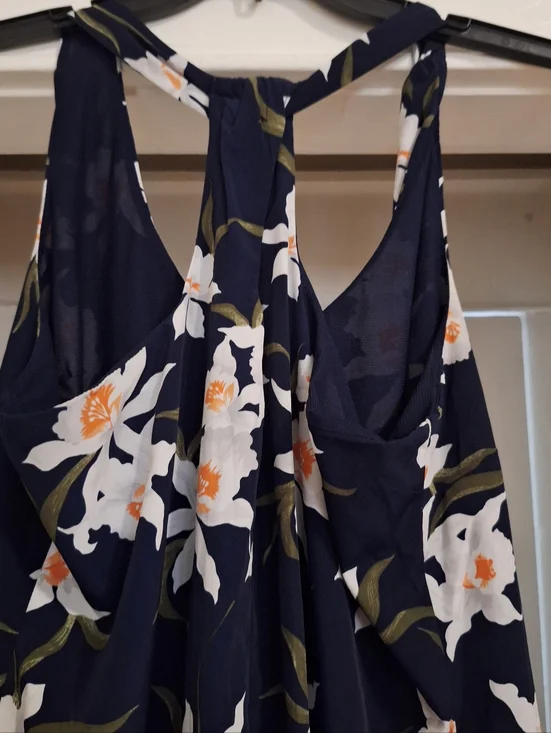 Old Navy Florl Racerback Sleeveless Dress. Sz Large Preppy Summer - Picture 5 of 6